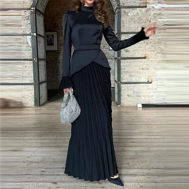 open lace back dress Womens Pleated Dress Artistic Solid Color V-Neck Linen Slim Long Dress  Japanese Style Women Dresses at Amazon Women's Clothing store