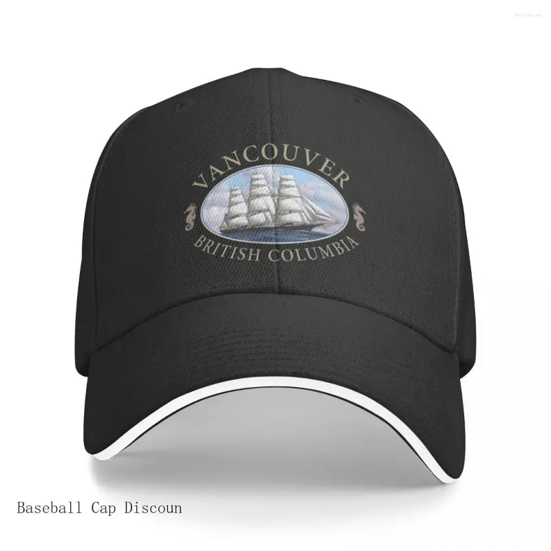 Ball Caps Vancouver British Columbia Nautical Design Baseball Cap Anime Hat Thermal Visor Birthday Men's Women's