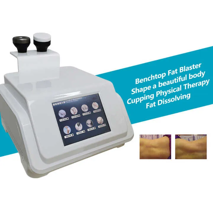 Benchtop Fat Blaster LED-scherm Fysiotherapie Vetstraalmachine Cupping Negatieve druktherapie RF Afslanken voor gebruik in de kliniek