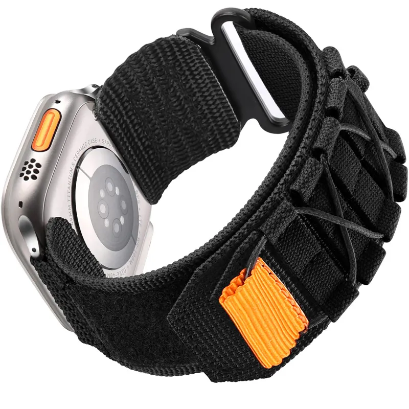 Military Nylon Straps For Apple Watch Bands 38mm 42mm 40mm 44mm 41mm 45mm 49mm For IWatch Series 9 8 7 6 5 4 3 2 1 Ultra Ultra2 From Le vate 4.68 DHgate.Com