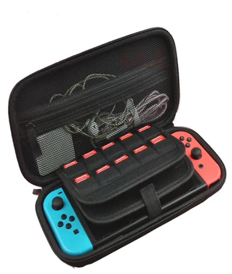 För Nintendo Switch Console Case Hållbart spelkortlagring NS -väskor som bär fall Hard Eva Bag Shells Portable Protective Pouch1293137514