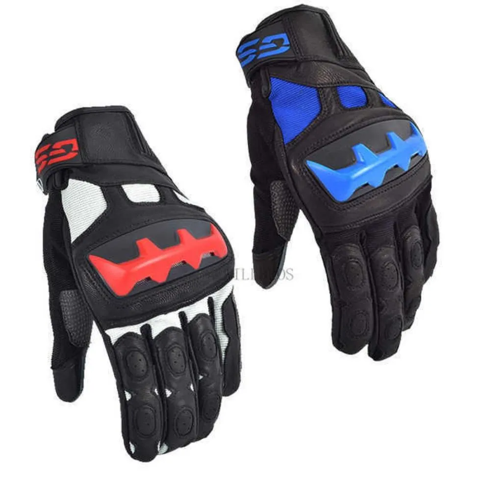 2018 moto rue Motocross GS noir rouge gants pour BMW Motorrad gants en cuir H10225473794