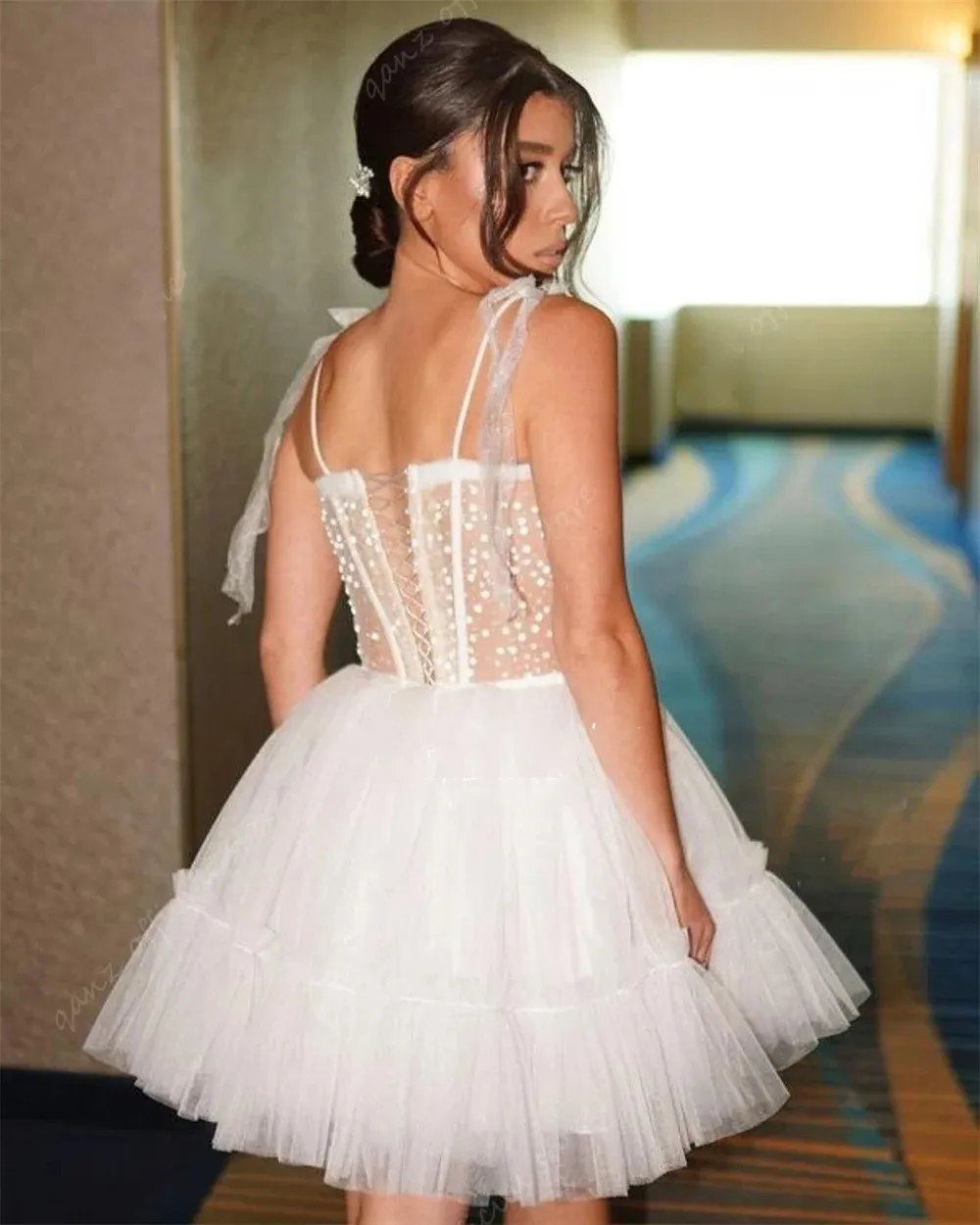 Short Wedding Wedding Dress Tutu Style Short Wedding Dresses: A