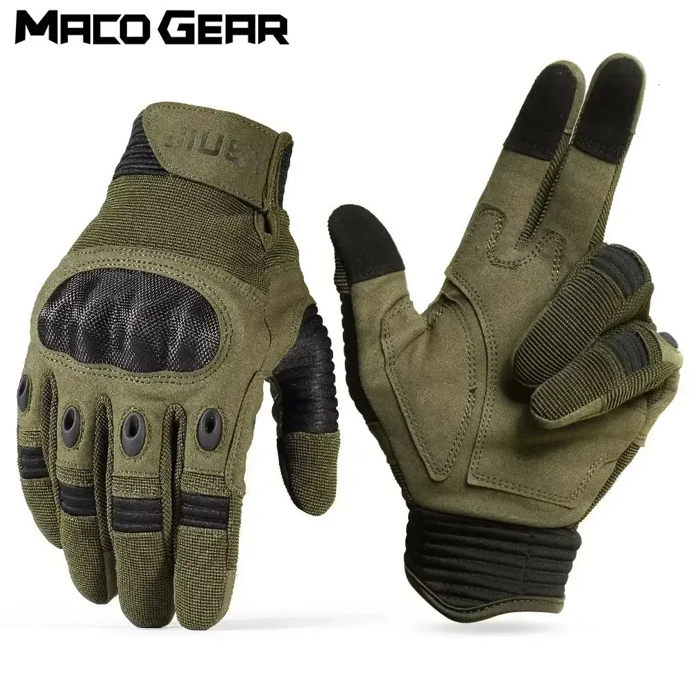 Männer Vollfinger Taktische Touchscreen Handschuhe Armee Militär Reiten Radfahren Fahrrad Skifahren Ausbildung Klettern Airsoft Jagd Fäustlinge240102