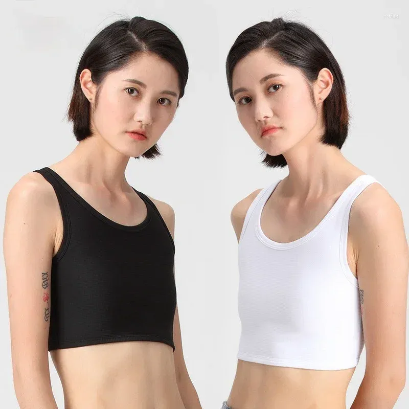 DHgate.com:Womens Cotton Blend Chest Binder Tank Top with Buckle ...