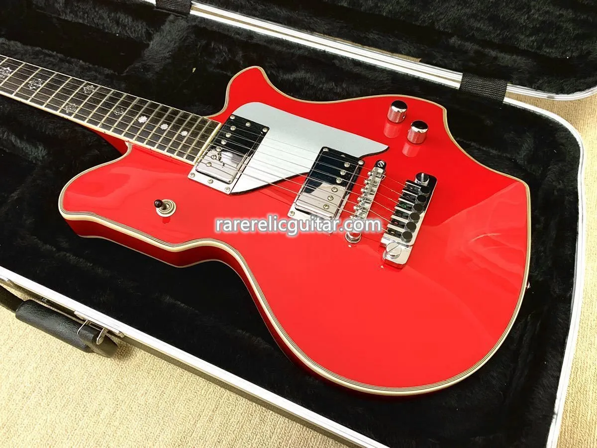 Disponibile Fernandes MV 480HT Complex Adrian Vandenberg Chitarra elettrica rossa TP-9 Accordatori Grover a ponte Hardware dorato Intarsio speciale