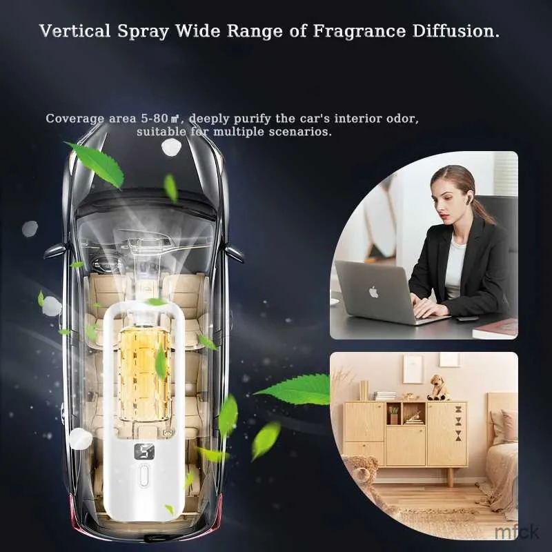 Humidifiers Air Humidifier Wall-mounted Automatic Oil Aromatherapy Machine Usb Rechargeable Fragrance Sprayer Deodorizing Air Purifying