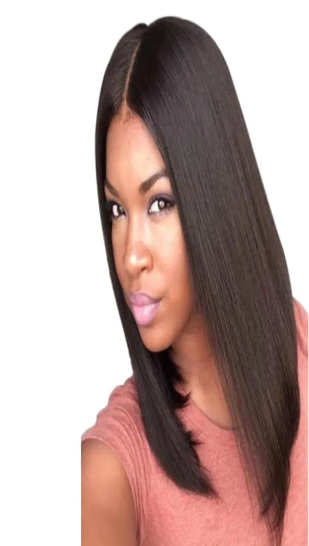 Woodfestival średniej długości czarna peruka Brak piwnicy syntetyczne peruki dla kobiet dla kobiet dobrej jakości włosy 38cm1098063
