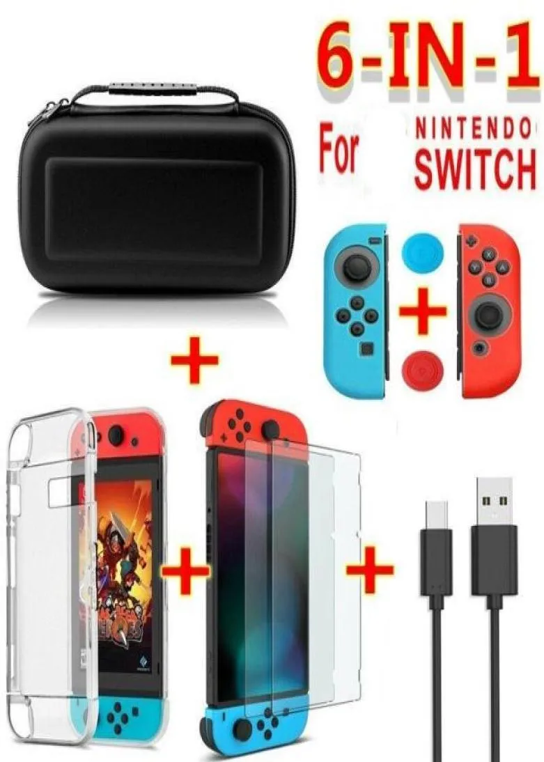 Nintendo Switch 운반 케이스 NS NS NS Console Protective Hard Shell Controller T17956587656983 용 상위 휴대용 EVA 저장 백 커버 케이스.