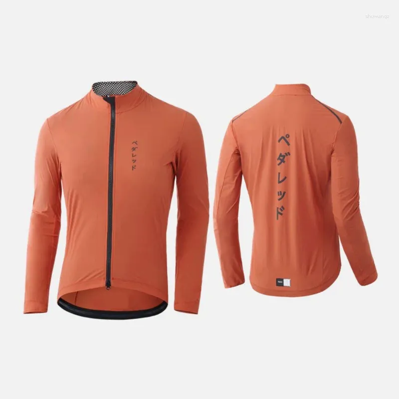 Giacche da corsa PedALED Pederred Gilet da ciclismo Senza maniche Gilet professionali Abbigliamento da bici da strada impermeabile e antivento