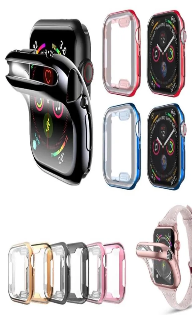 Apple Watchシリーズ1 2 3 4 5 6 7 IWATCH 38 40 42 44 41 49478088用の360フルカバーされたTPUシリコン衝撃プルーフケース2 3 4 5 6 7