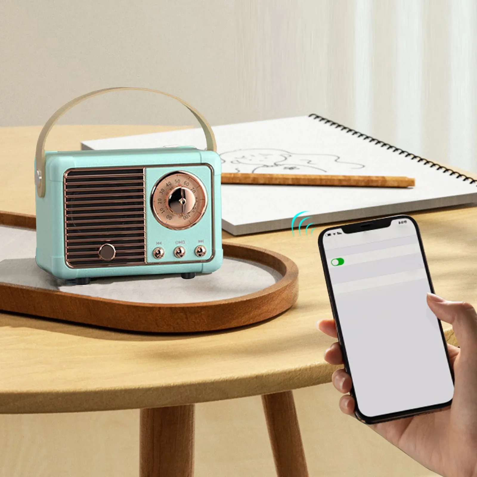 Retro Bluetooth zvučnik mini veličine Vintage radio prijemnik Prijenosni klasični zvučnici Dekoracija radne površine Travel Music Player 240102 Od Ping04, $14.62 | DHgate.Com