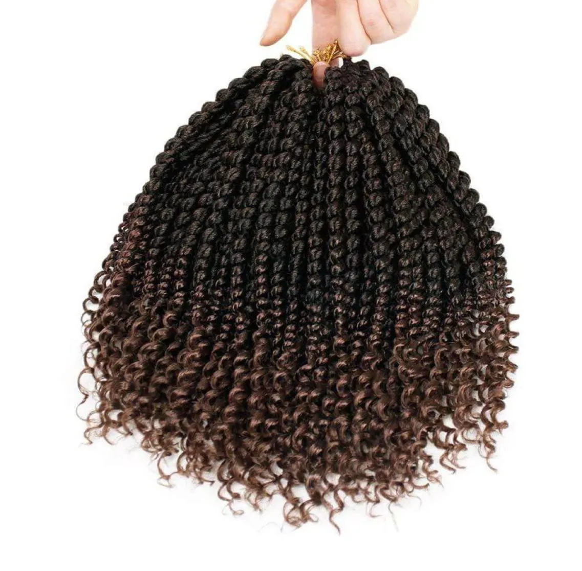 WATER WAVE Spring synthetic crochet braids tress hair with water weave curly in pre 18inch tress Hair Bulks9540635