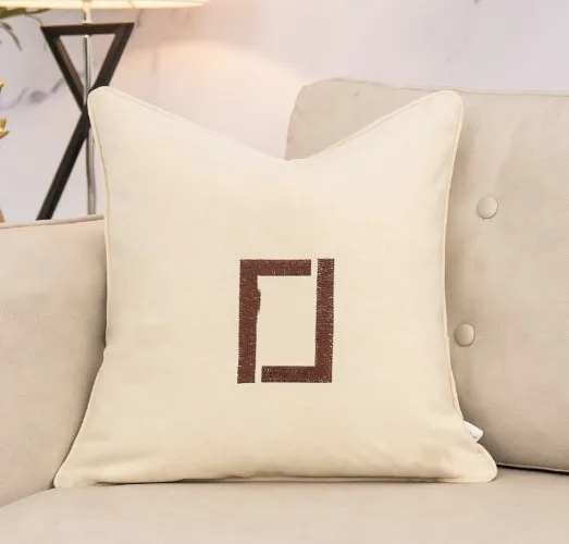 Pillow Case Nordic Style Living Room Sofa Cushion Office Homestay Hotel Bedside Cushion Backrest Yellow Pillow Cover with Core