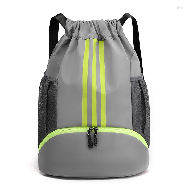 Sacos de compras cordão feixe boca saco de basquete simples esportes ao ar livre yoga exercício mochila futebol estudante bola corda