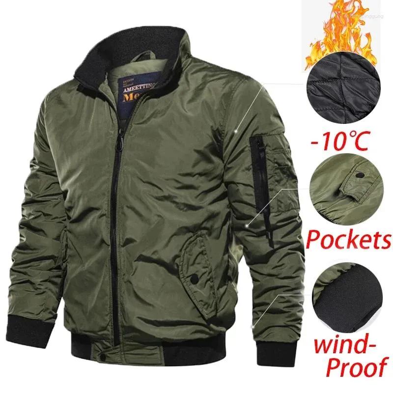 Men S Jackets Military Jackes Coat Mens Autumn Winter Bomber Casual Outdoor Windproof Army Jacket Male XL Plus Size