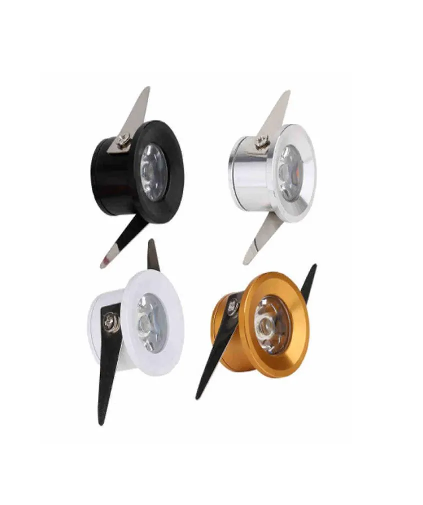 Micro Mini Downlights LED Fixture 110240VAC 125 Diameter 1 Watt Cool White LED Down Light For Home Cabinet Task Lighting5958099