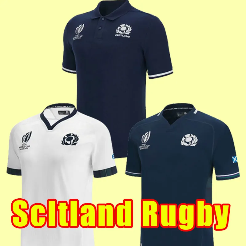 2021 2022 2023 Scozia RUGBY JERSEYS LEAGUE 21 22 23 rugby nazionale vintage maglia BLU maglietta POLO retrò Word Cup Maglietta di alta qualità sette casa lontano sette