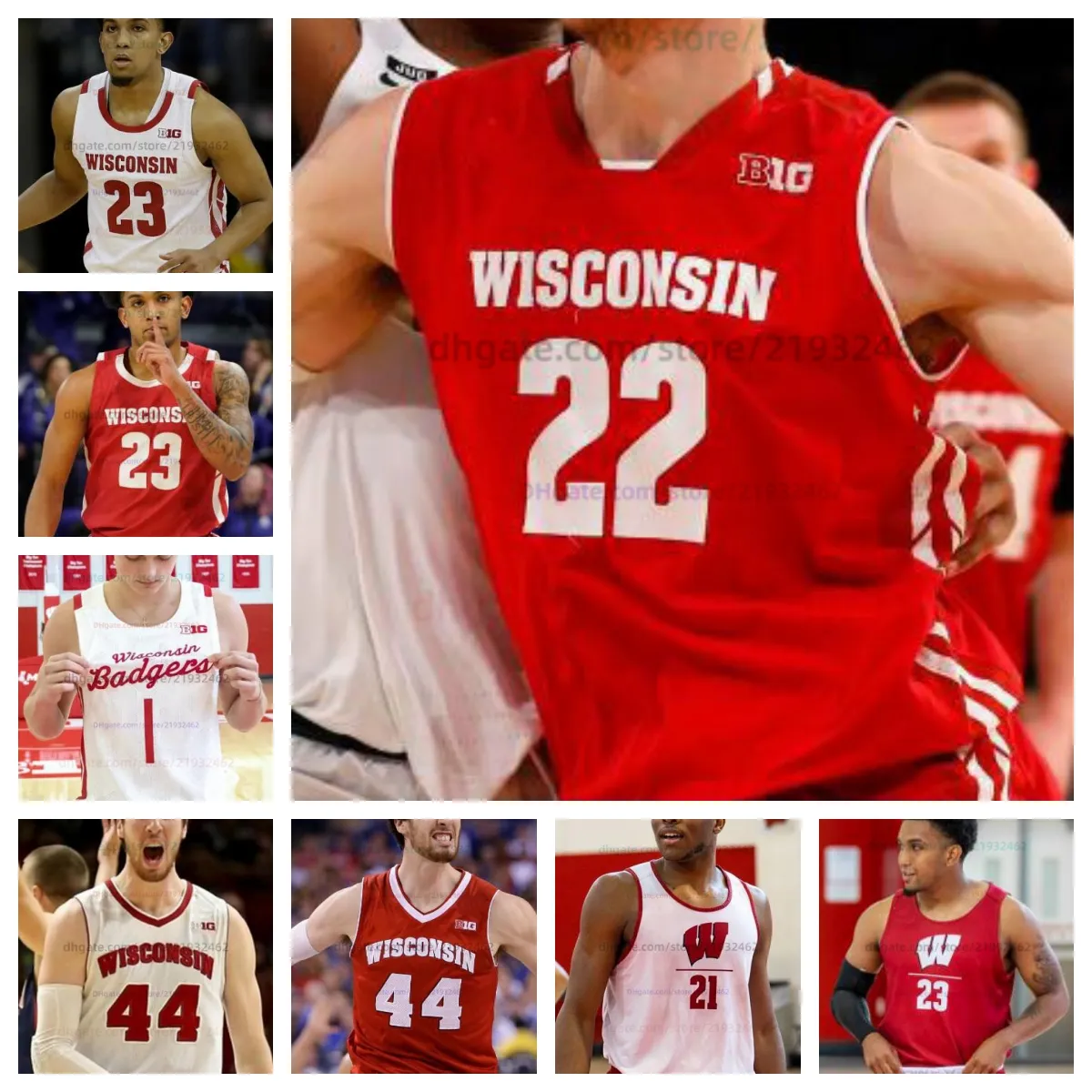 Custom Wisconsin Badgers Basketball Jersey - Any Name & Number, All ...