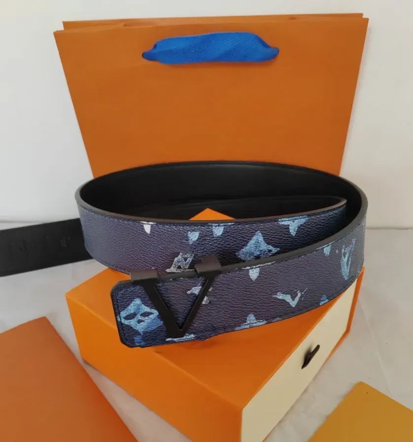 Cinture da uomo di lusso Cinture da donna Cintura in pelle Cintura da uomo di moda classica in pelle di vacchetta Larghezza 3,8 cm con scatola