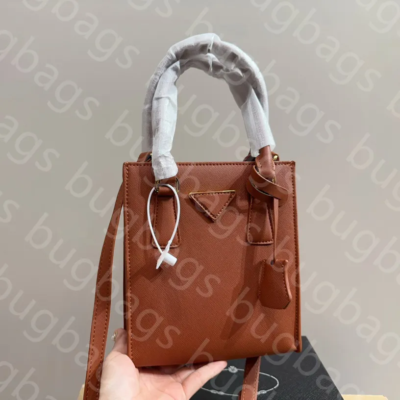 10a Kwaliteit Lederen vaste kleur Kleine vierkante bladmuziek Ontwerp Schouder voor vrouw Mini Designer Cross Body Bag