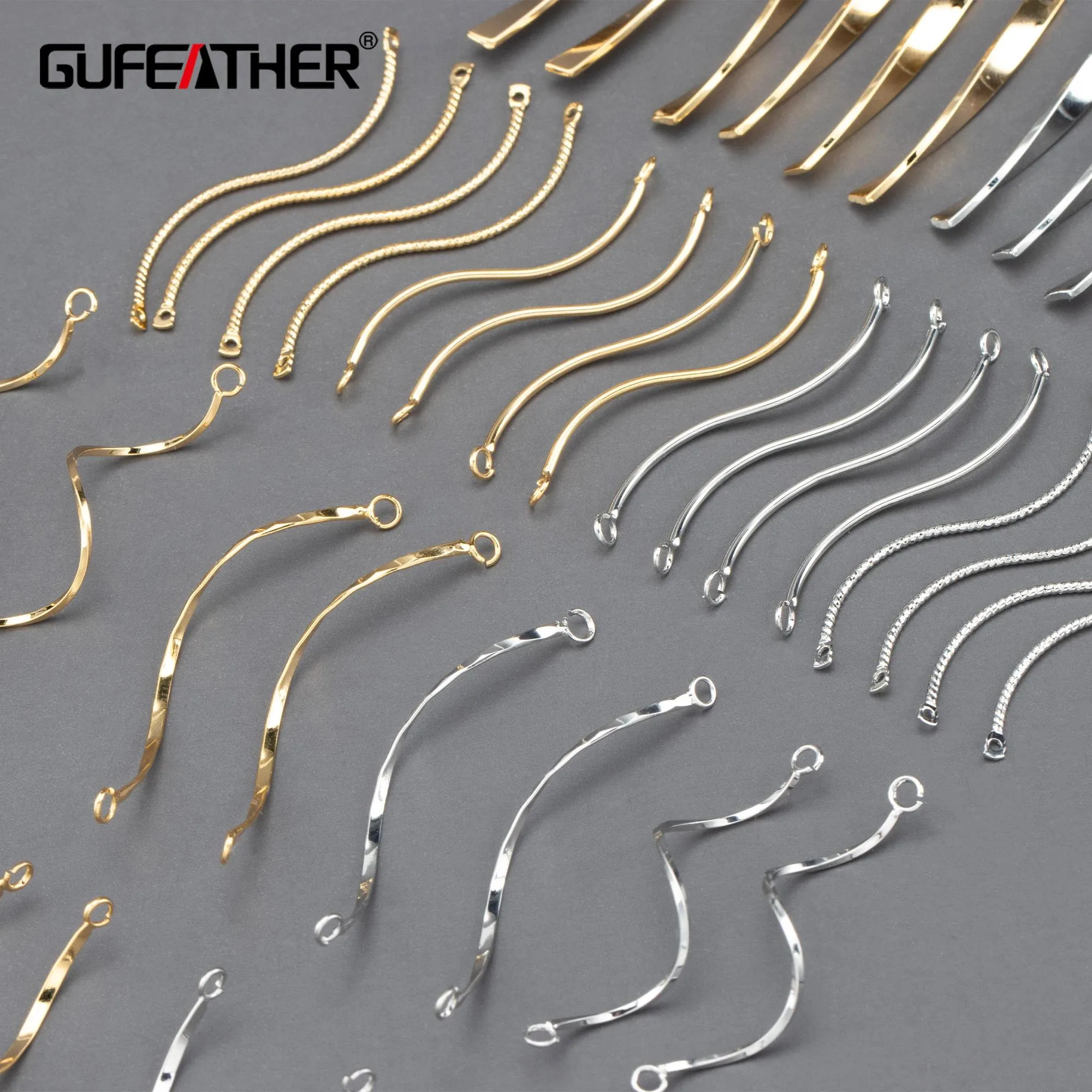 Polish Gufeather Ma82,jewelry Accessories,nickel Free, Gold Rhodium Plated,copper,jewelry Making,diy Earring Accessories,10pcs/lot