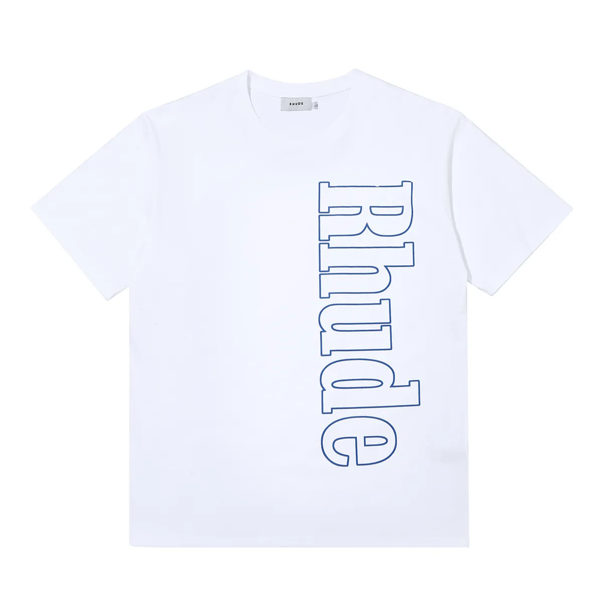 Rhude T-shirt Summer Designer T-shirt Hommes T Dessus De Chemise De Luxe Lettre Imprimer Chemise Hommes Femmes Vêtements À Manches Courtes S-XL T-shirts Fashions Marques 35