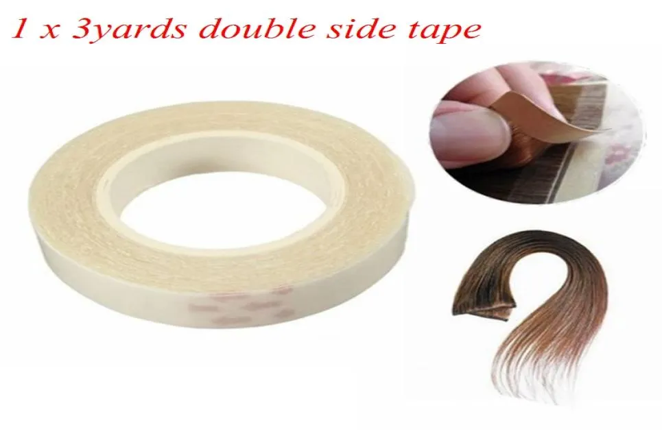 1pcs HOGE KWALITEIT 1cm3m Dubbelzijdig Plakband voor Huid Inslag Hair Extensions super garenloos tape9355856