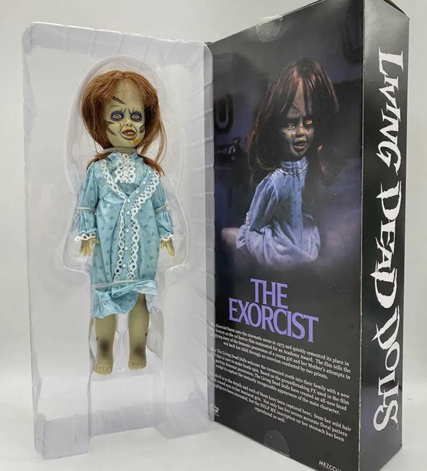 Mezco Living Dead Bebekler Exorcist Terör Film Aksiyon Figürü Oyuncaklar Korkunç Bebek Korku Hediyesi Cadılar Bayramı 28cm 11 inç Q07226981534