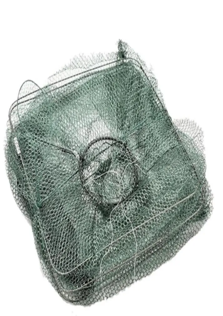 2019 New Folding Fish Minnow Crab Fishing Bait Shrimp Trap Cast Net Cage Fi2877671