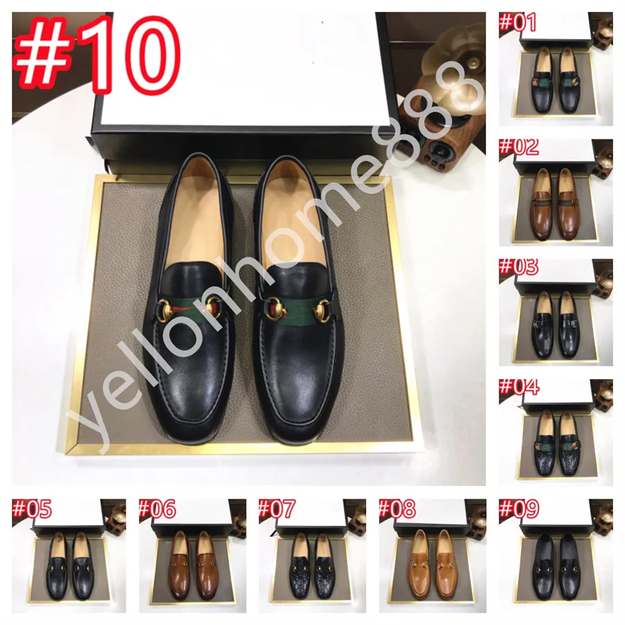 40Style Luxurious Men's Double Monk Strap Loafers äkta läderbrun Green Mens Casual Designer Dress Shoes Slip On Wedding Men Shoe Size 38-46
