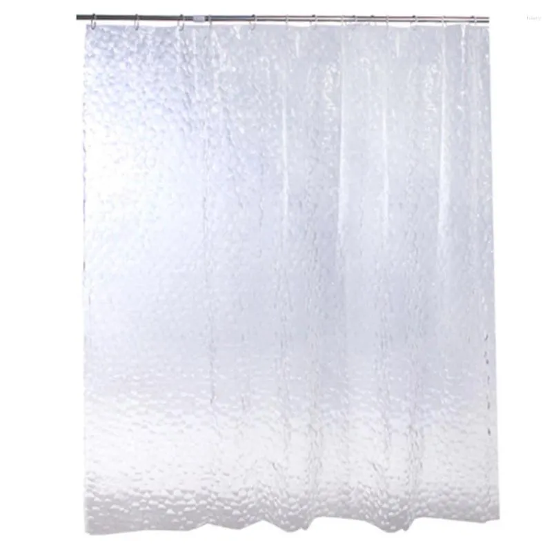 Rideaux de douche, doublure de rideau de salle de bain, résistant aux taches, imperméable, décoration de maison, 180x200CM (transparent)