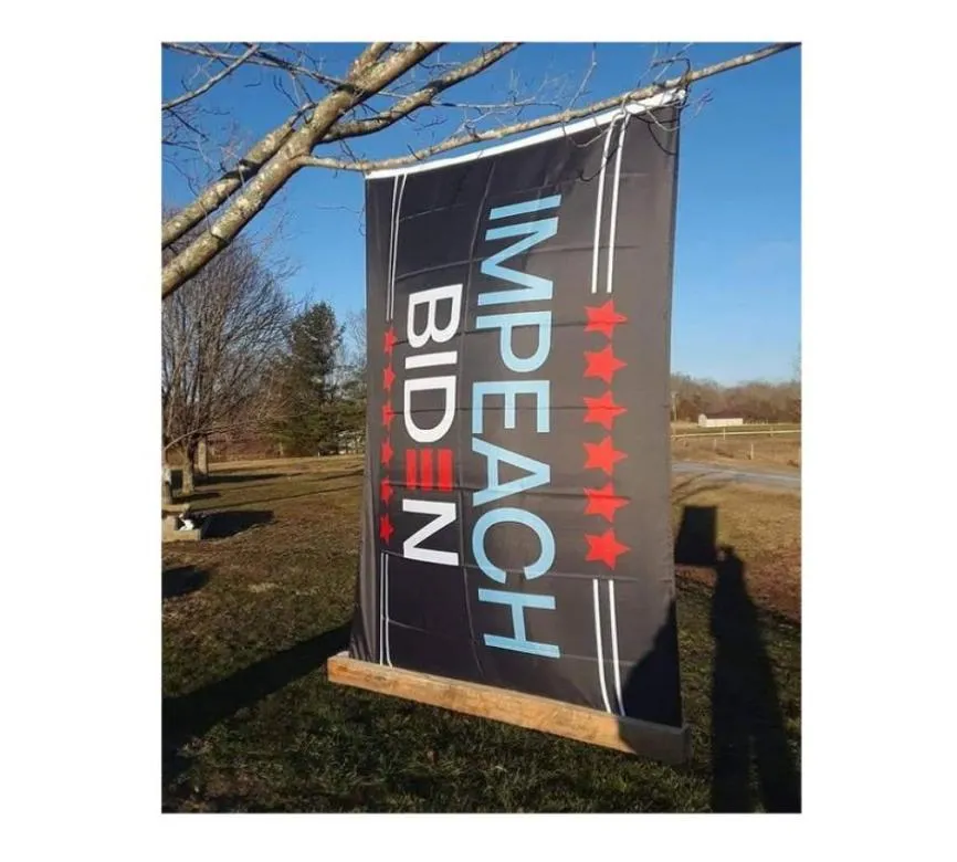 Impeach Biden Flag Biden is Not My President Election Vintage Retro 3x5 FT For Indoor Or Outdoor Holiday Decorative Banner3010858
