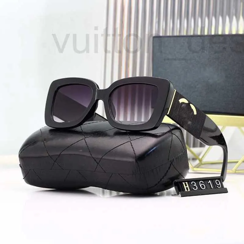 Solglasögon Designer Brand 2023 Kvinnor Small Square Glass Personlig UV -visir UW8Q