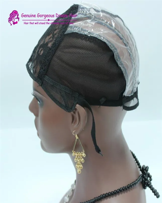 Wig Caps For Making Wigs adjustable straps back swiss lace full front lace wig cap 5pcs lot wig weave net hair extension2794589