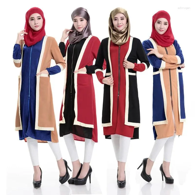 Ethnic Clothing Islamic Abaya Dresses Women Arab Ladies Caftan Kaftan Abayas Dubai Turkish Muslim Robes