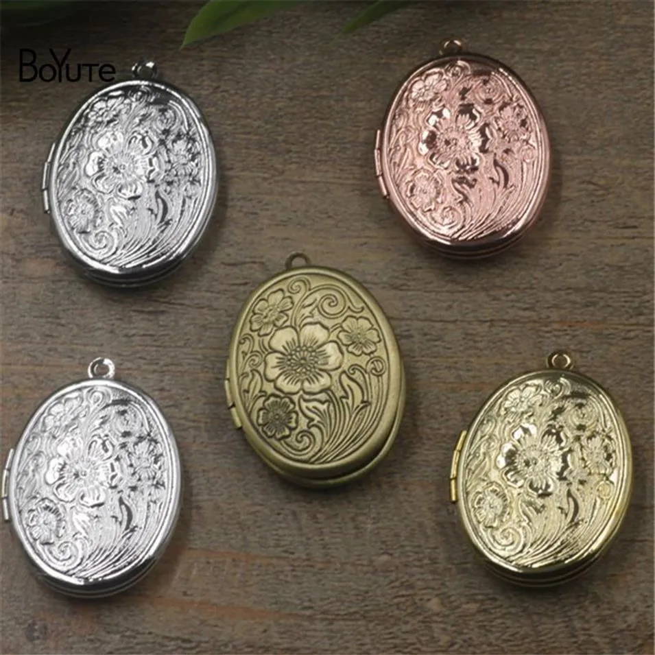 Boyute Ny produkt 10st 23 29mm oval PO Floating Locket Pendant Hela mässing Material Vintage smycken Pendant2854