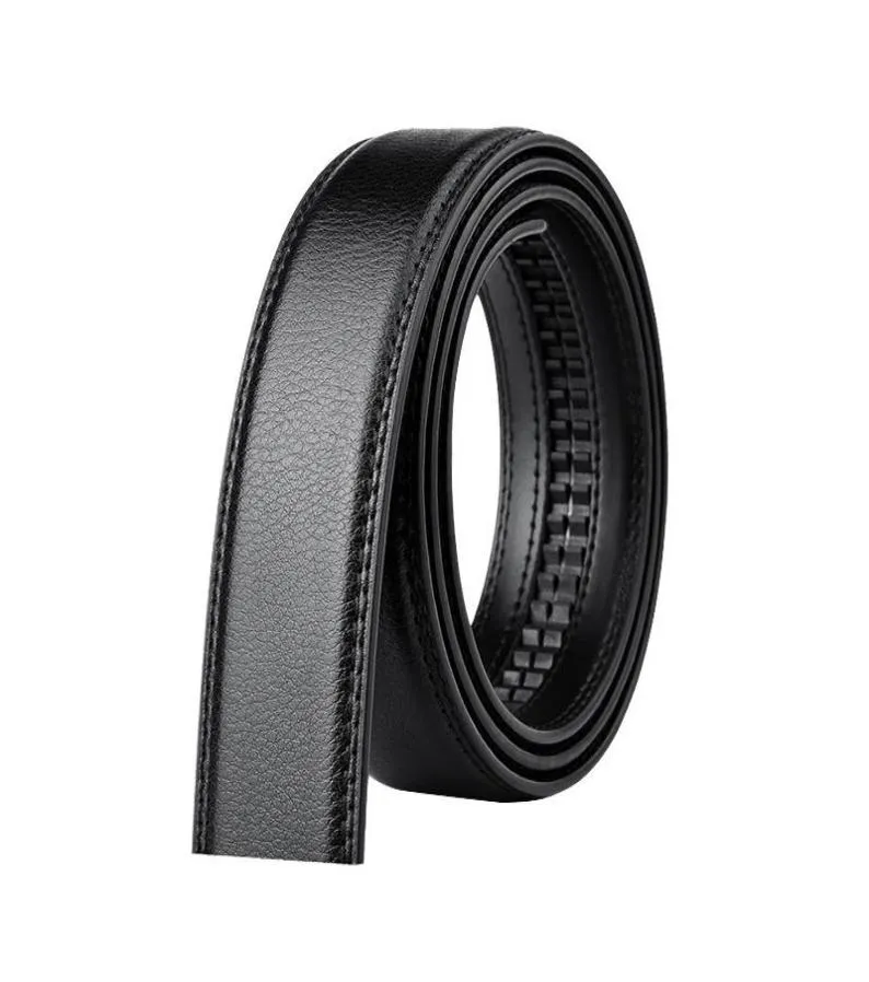 Belts Luxury 35cm Men Leather Belt No Buckle Wide Durable Without Automatic Strap Wearresistant Smooth Business2253789