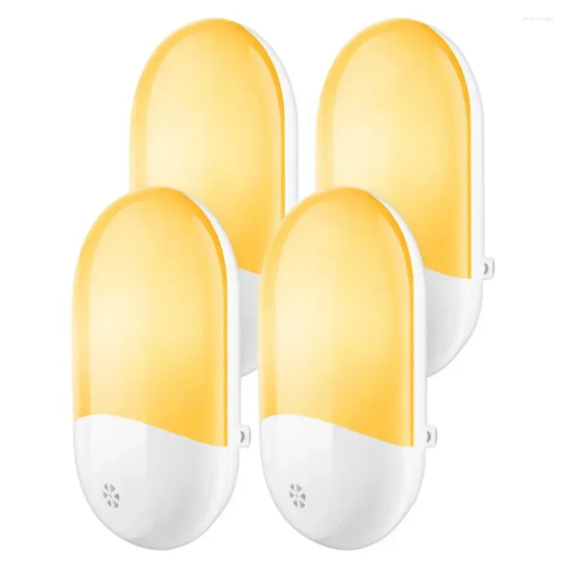 Veilleuses LED capteur lumière pour enfants maison chambre ue Plug-in blanc chaud veilleuse crépuscule à l'aube salle de bain cuisine couloir escaliers