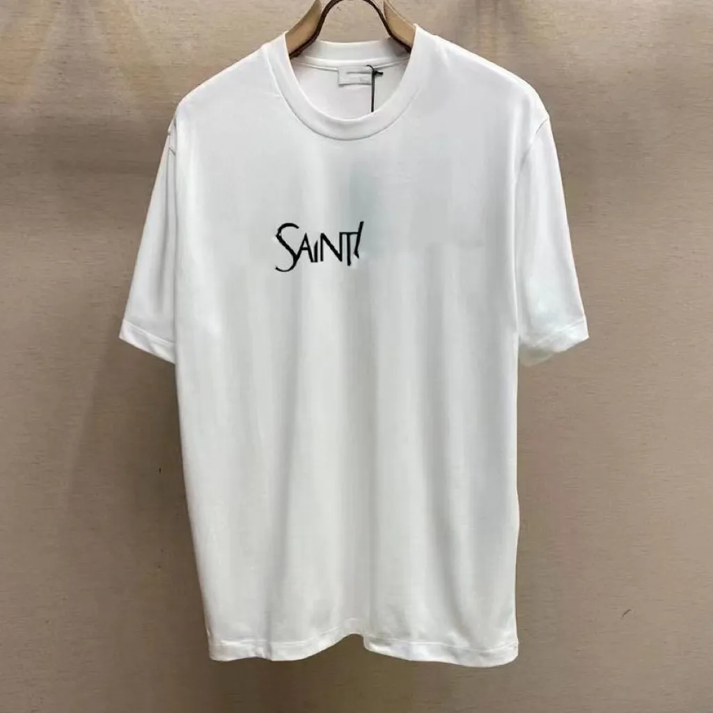 23SS Limited Edition Designer T-shirt Women Men Ys Ys Shirts High Grad Gold Onion Lettre imprimée à manches courtes Baggy 569