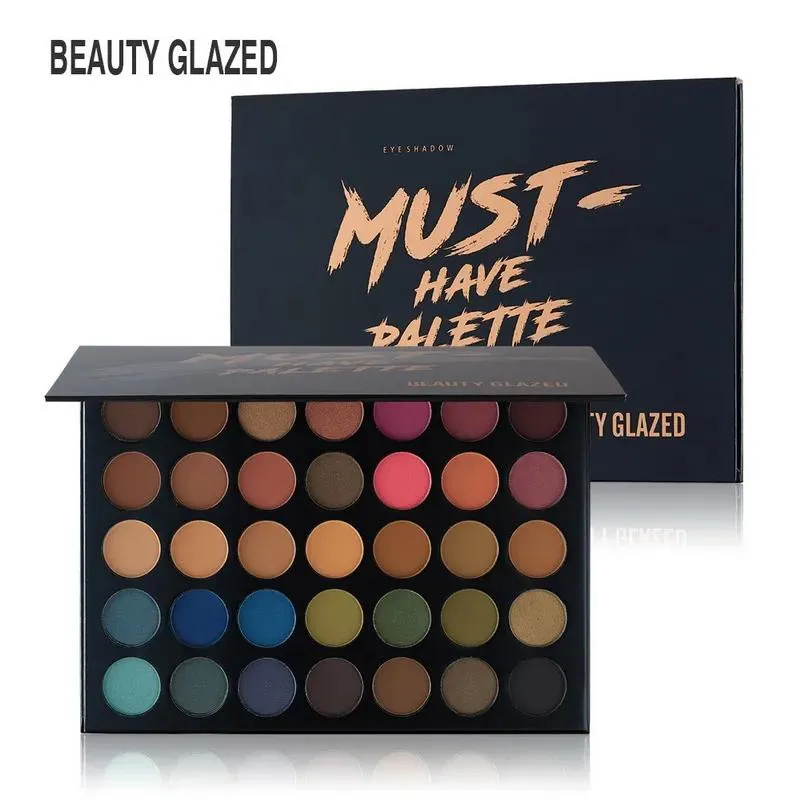 Shadow Beauty Glazed Must Have – Palette de fards à paupières de 35 couleurs, lumineux, mat, surligneur de maquillage