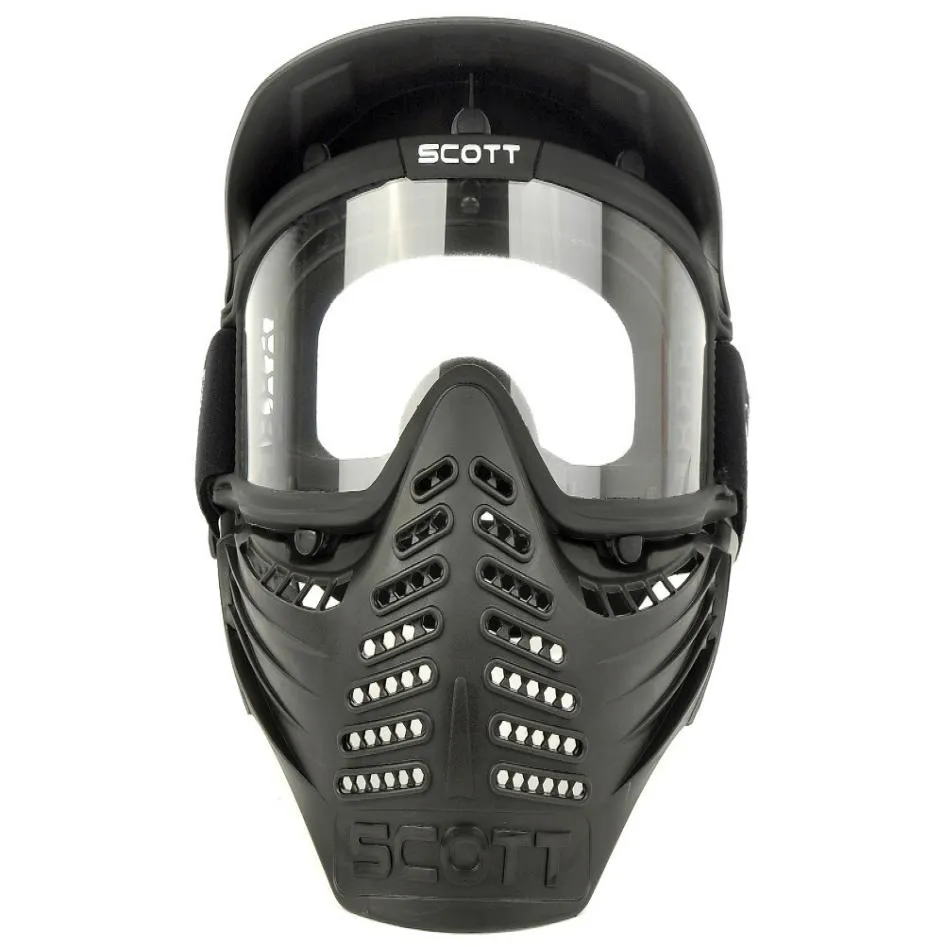 Duble warstwy soczewki sportowe airsoft Paintball CS Anty Fog Bulletproof Goggle Full Face Mask Visor7136786