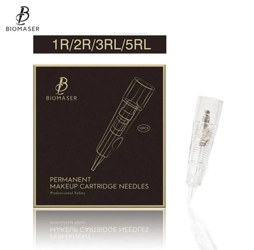 Biomaser Professional Permanent Makeup Cartridge Needles 1R 2R 3RL 5RL Disponibla Steriliserad Tattoo Pen Machine Needles Tips227A312590972