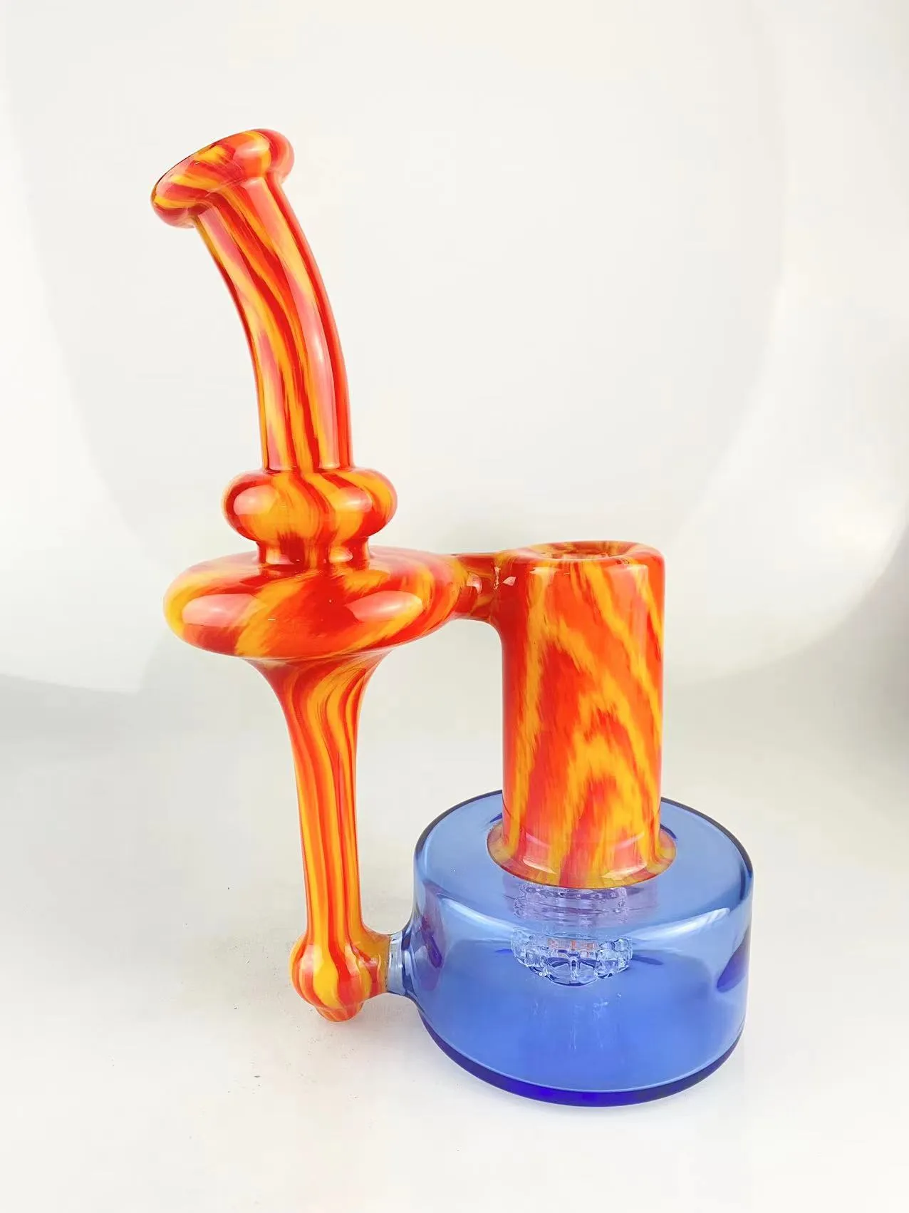 Pipas para fumar de color RBR con color naranja fuego y color cobalto, junta de 14 mm bellamente diseñada, bienvenido al pedido