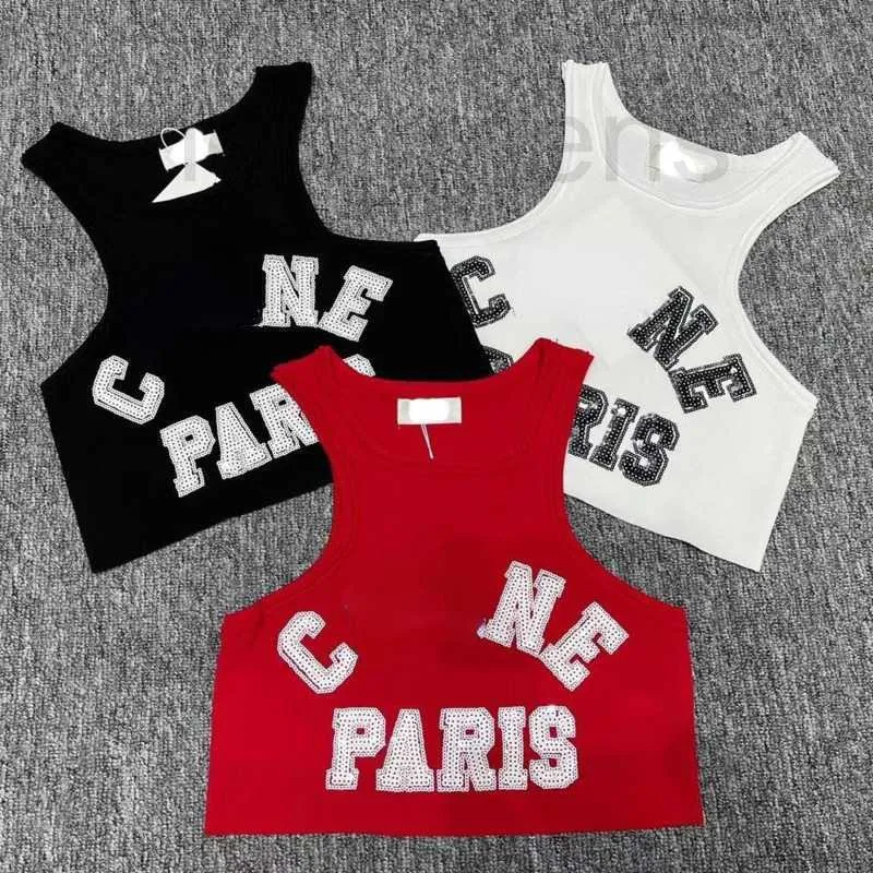 Women's Tanks & Camis designer Women Knits T Designer Embroidery Knitted Vest Sport Tank Breathable Yoga Tops woman tops 0B3J