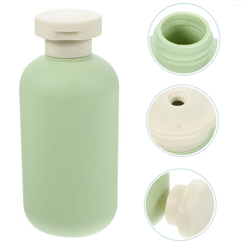 Dozownik z mydłem płynnym 2PCS Butelki do przebiegu do przybyszu do przyczepności do odżywki szamponu (400 ml)