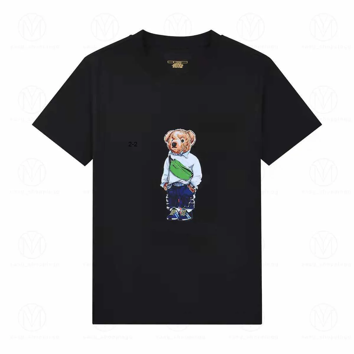 Magliette da uomo New Little Bear Magliette Designers Moda Magliette Ralphs Polo Uomo Donna RL T-shirt Top Uomo Casual tShirt Luxurys Abbigliamento Manica Laurens LNJM