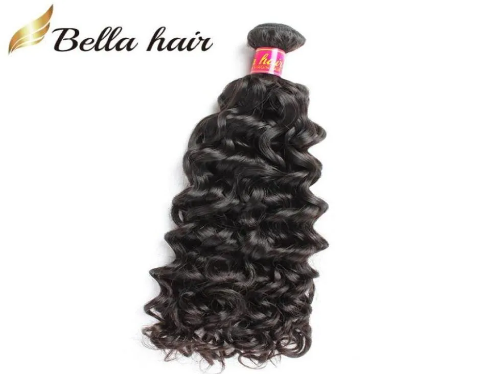 Bellahair extensões de cabelo onda de água malaia feixes de cabelo virgem tece 1030 polegadas trama dupla 2290991