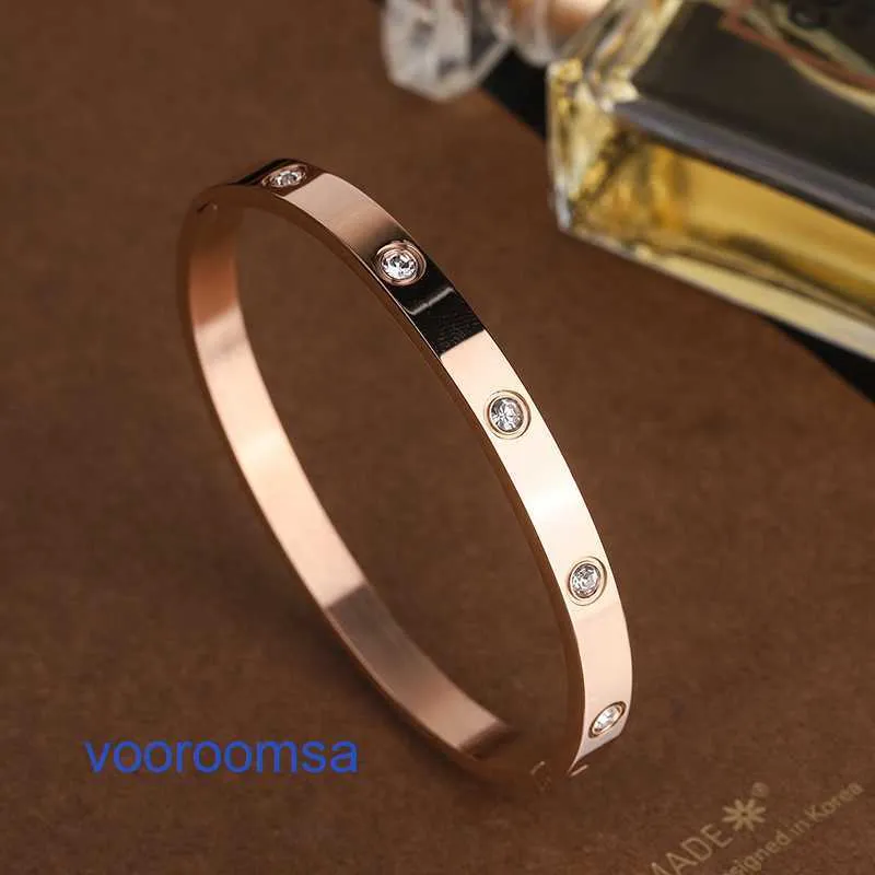 Car tires's popular Luxury Designer bracelet Japan and South Korea New Hot Sale Titanium Steel Rose Gold Couple Bracelet Valentine's Day With Original Box