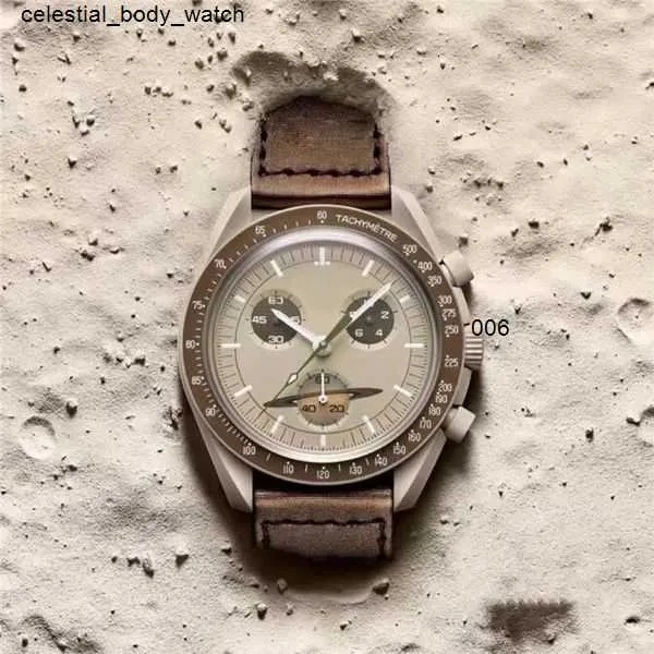 ceramic Material Moonswatch Bioceramic Quarz Chronograph Mens womens watch Mission To Mercury Nylon Luxury Watch James Montre de luxe Limited Edition mast 3ABZ